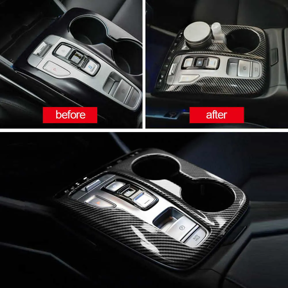 Pack Fibre Carbone Intérieur Console Centrale Navigation Pour Hyundai Tucson NX4 2021-2024 - Look Sport