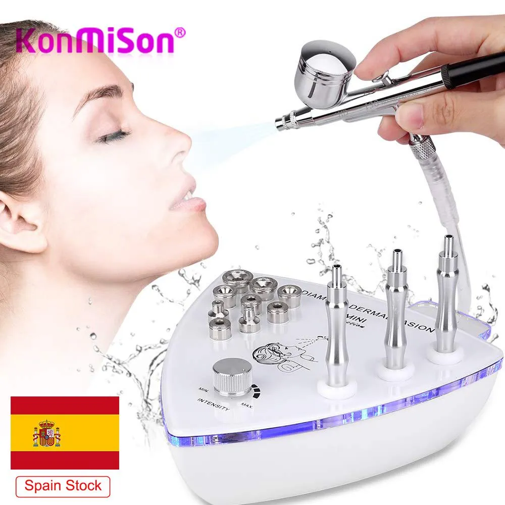 Machine gratis verzending diamant microdermabrasie machine grote zuiging gezicht peeling care salon apparatuur vacuüm spray home gebruik apparaat