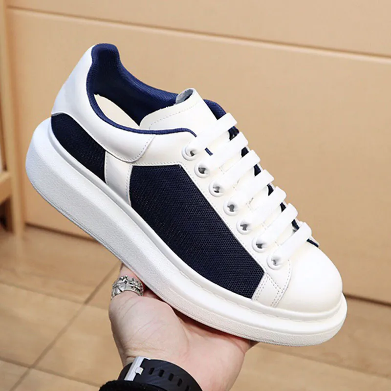 23SS nieuw seizoen logo oversized kantoor casual schoenen topniveau leer luxe fluwelen su de heren dames veterschoenen platform sportschoenen met