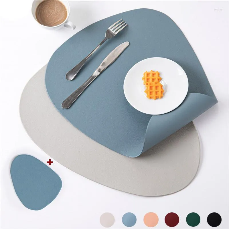 Table Mats Thickened Silicone Placemat For Texture Non-Slip Tableware Pad Waterproof Dish Tea Cup Heat Insulation Bowl