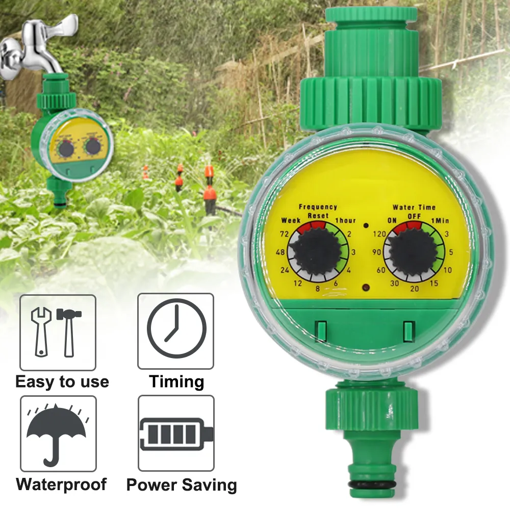 Vattenutrustning Trädgårdsvatten Timer Irrigation Controller Mekanisk automatisk sprinkler Programmerbar utomhusslang Drip Sprinkler Tools 230601