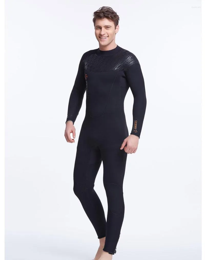 Roupa de banho feminina 5mm Fatos de mergulho Cool Black Brand 3mm Wet Suit Neoprene Wetsuit masculino Corpo inteiro com zíper nas costas Premium SCR Wetsuits