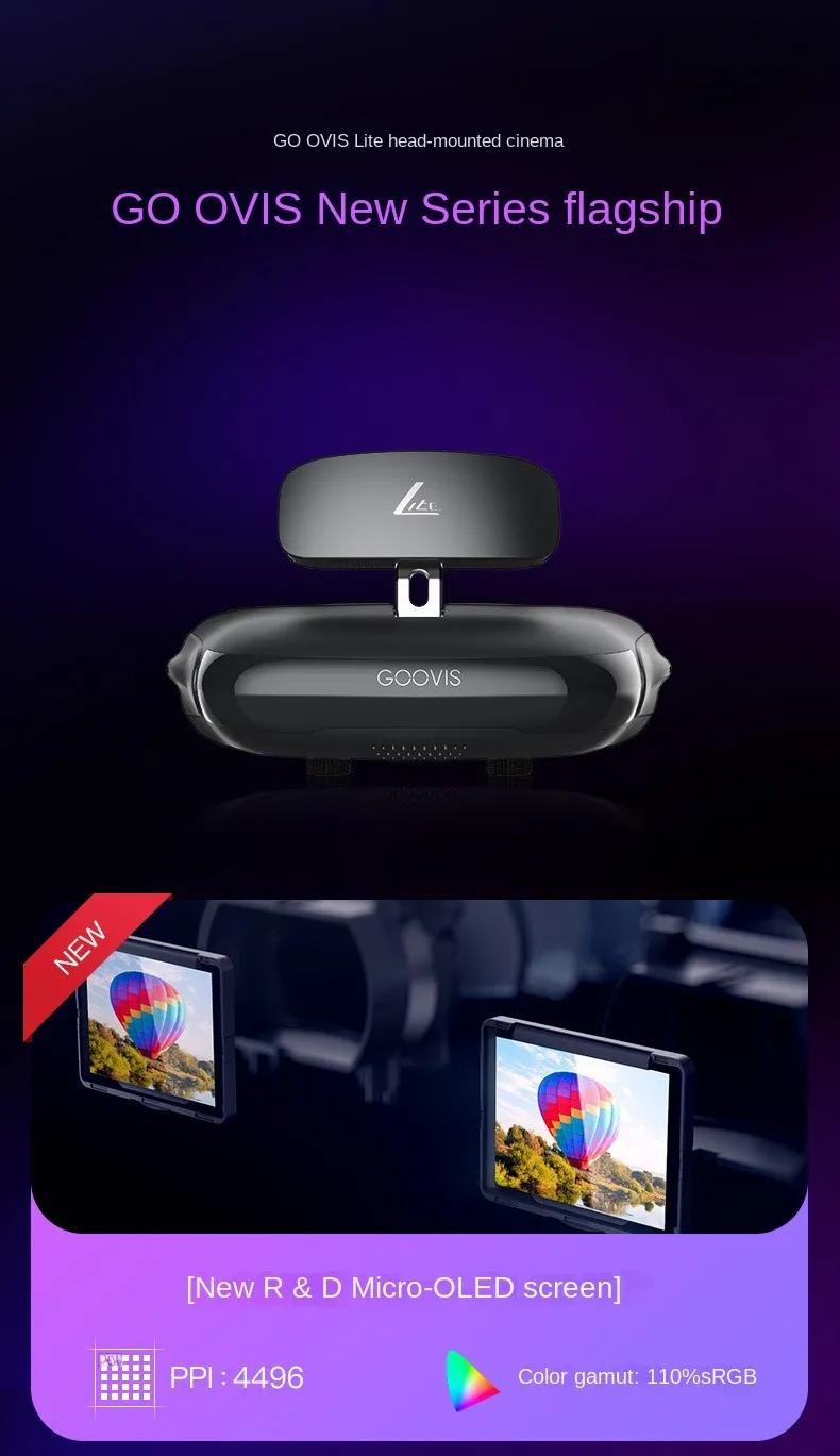 GOOVIS LITE VR Headset With D3 Aimbot Controller, 3D Theater