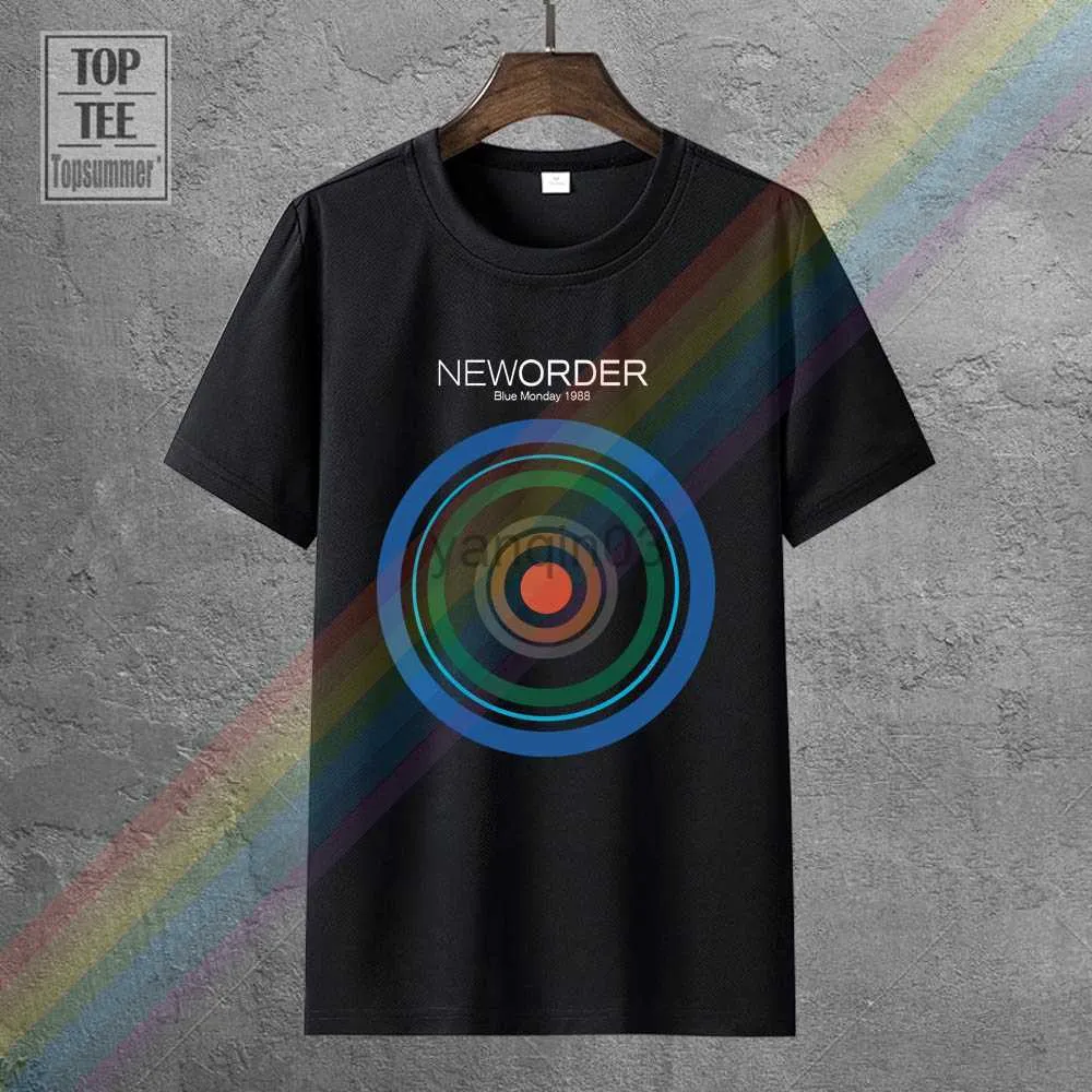 Camisetas masculinas New Order Blue Monday 1988 Rock Band Camiseta masculina preta tamanho S 3Xl 100% algodão estampada camiseta masculina verão 2018 nova marca J230602