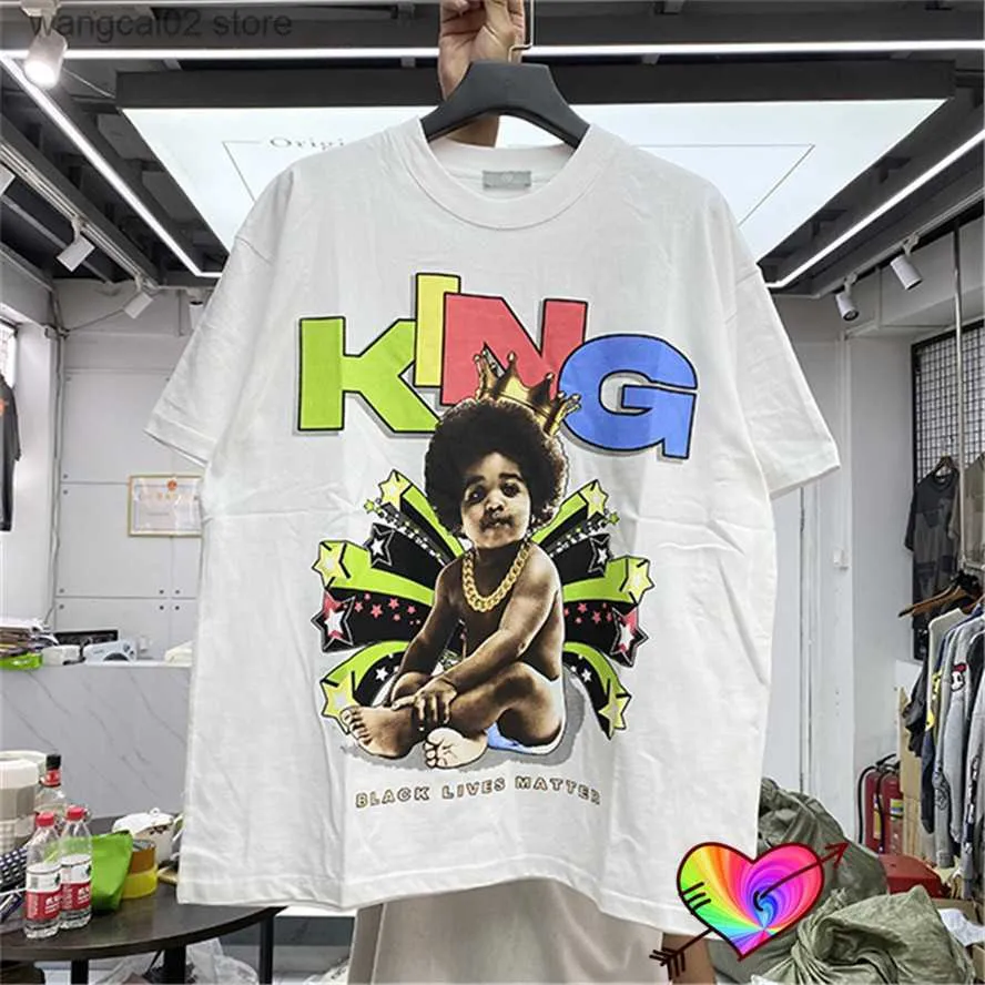 T-shirts pour hommes 2022ss Black Lives Matter T-shirt Hommes Femmes 1 1 Haute Qualité King Kid Graphic Black Lives Matter Tee Oversize Tops T230602