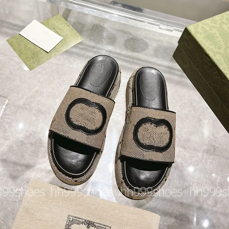 G G Ue Sandalen Hausschuhe Damen Herren Luxus Designer Sandale Lady Slides Plateau Keil Sommer Slipper für Damen