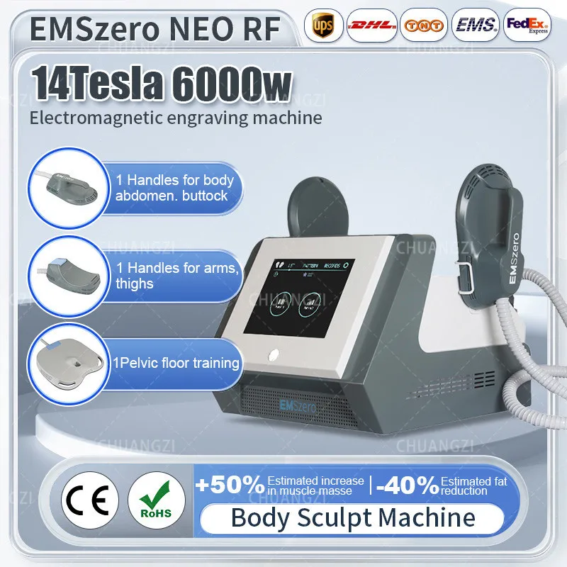 EMS Tesla EMSzero Neo 6000W 14Tesla Hi-emt Body Sculpt Machine NOVA Spierstimulator Vormgevingsapparatuur voor salon voor CE-certificering