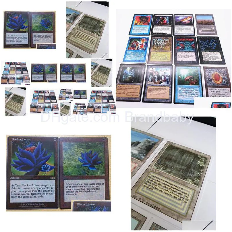 Juegos de cartas 126 Unids / lote Juego Mágico Diy Tarjetas de Versión en Inglés Colección de Tablero Mate Custom Tcg Classics Drop Delivery Juguetes Regalos Puz Dhfgv