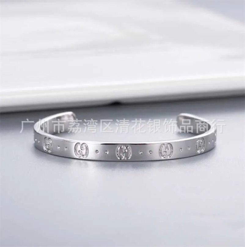 designer sieraden ketting ring van hoge kwaliteit Xiao dezelfde galvaniseren 18K platina armband heeft een rechte trend