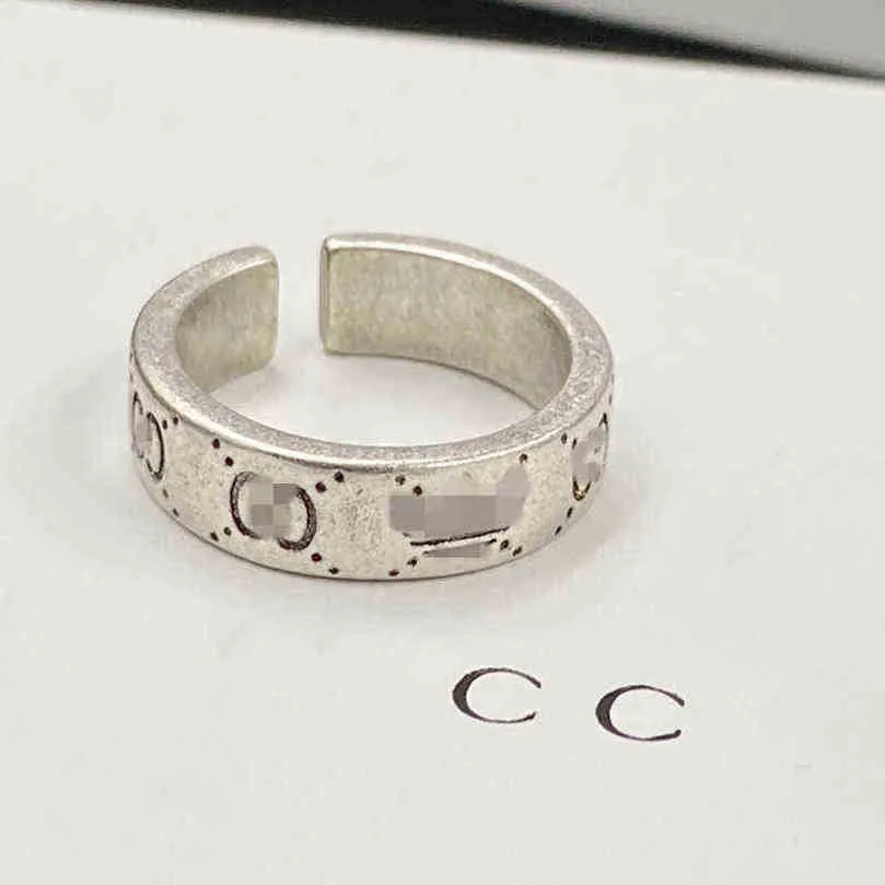 50% korting op designer sieraden armband ketting ring Accessoires merk klassieke gegraveerde open ring gebruikt voor mannen vrouwen