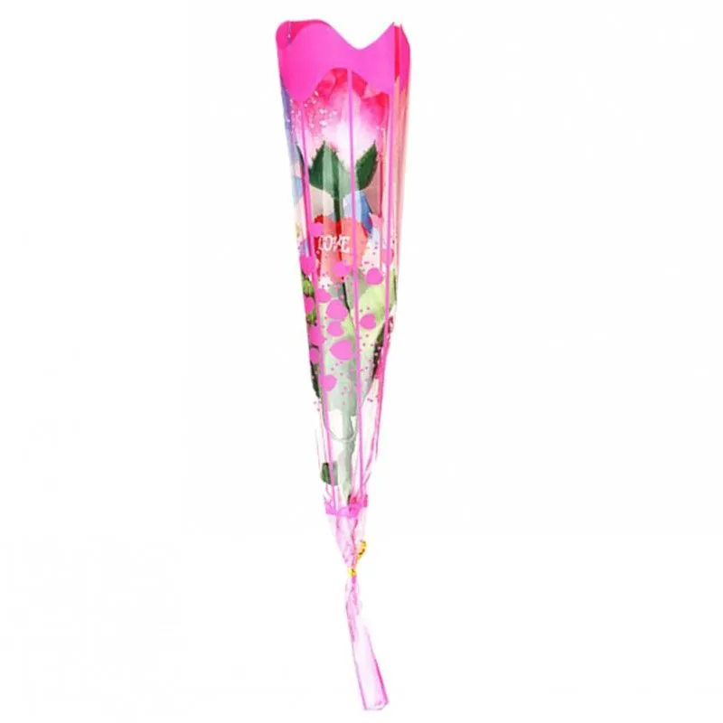 LED iluminado flor rosa brilhante decoração de casamento dia dos namorados flores falsas suprimentos para festas decorações simulação rosa QH2