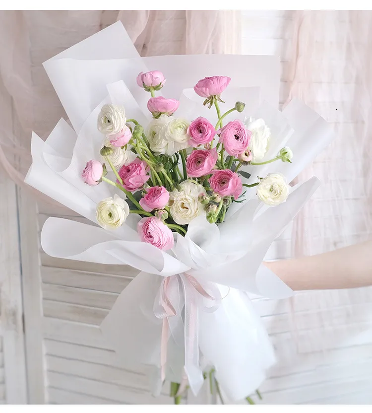 Wholesale Korean Style Glossy Flower Wrapping Paper 1 Thickened Matte  Waterproof Paper 1 For Floral Bouquets And Gifts 230601 From Pong10, $11.5