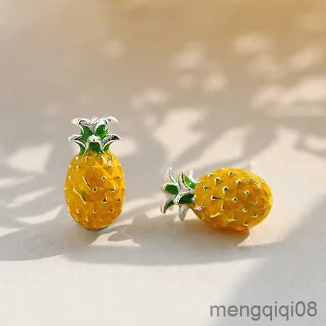 Sterling Silver Pineapple Earrings Statement Jewelry Large Stud Earrings For Women