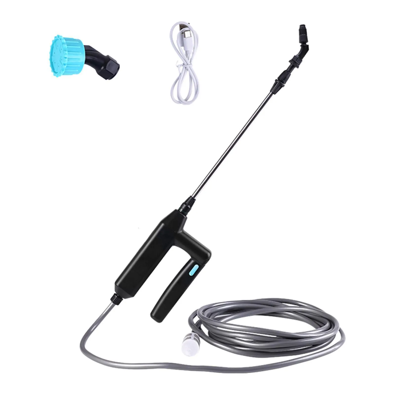 Vattenutrustning Automatisk trädgårdssprut Wand Car Clean Accessories Telescopic USB laddning Trädgårdsvattenstråle för hemrengöring av vattning av vattning 230601