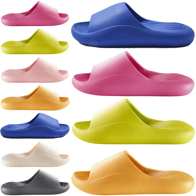 Ontwerper sandaal slipper schuifregelaars voor groen geel mannen vrouwen sandalen dia lopers pantoufle muilezels heren dames dia's slippers trainers flip flops sandles color28