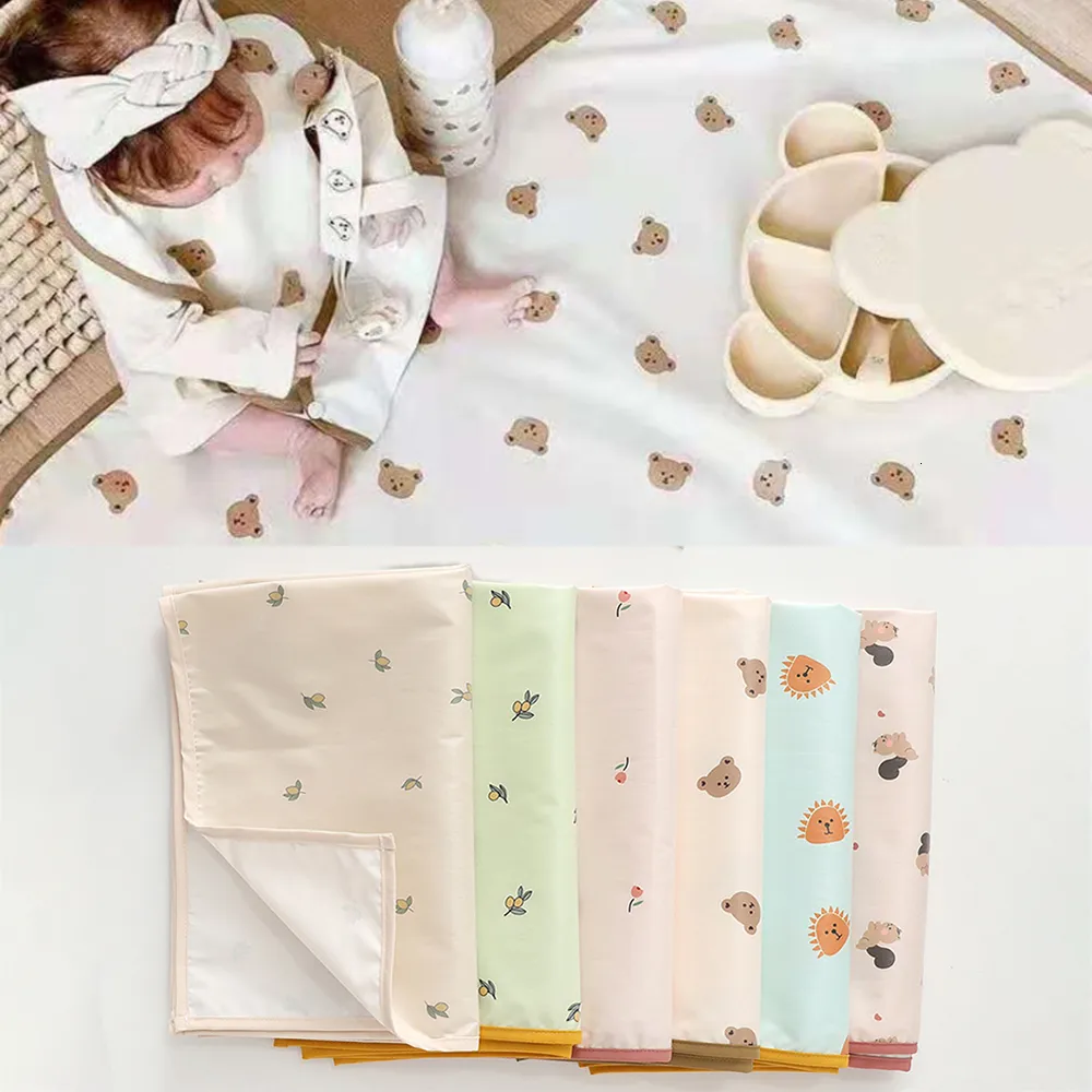 Zmieniające się okładki maty dla niemowląt wielokrotnego użytku pokrywaj materac pieluszkowy dla urodzonych wodoodpornych pats floot Play Mat 230601