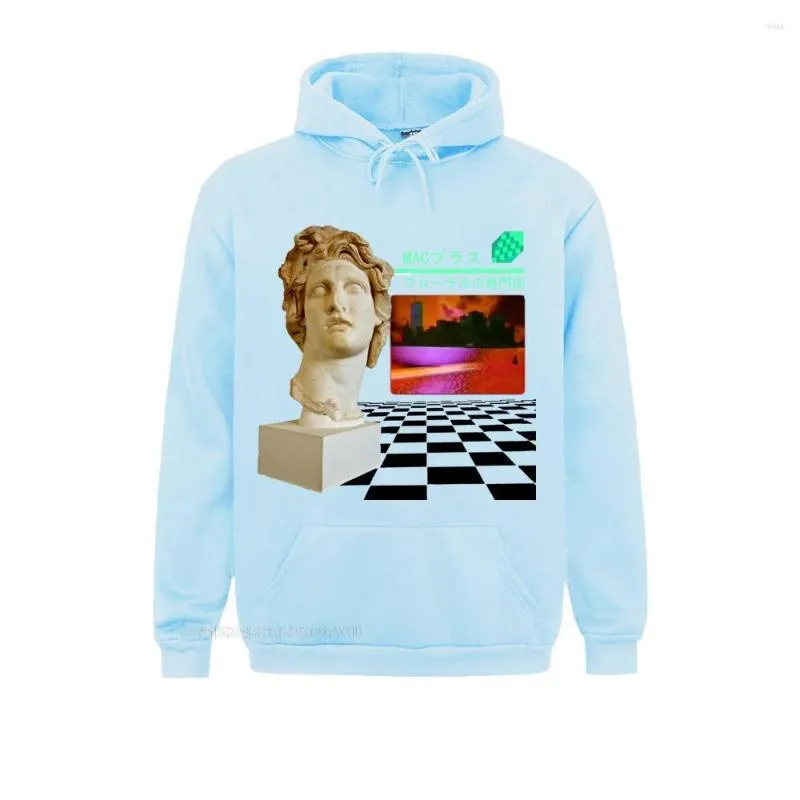 Men s Wave Aesthetic Floral Sweater Cotton Harajuku Macintosh Plus Pullover Hoodie