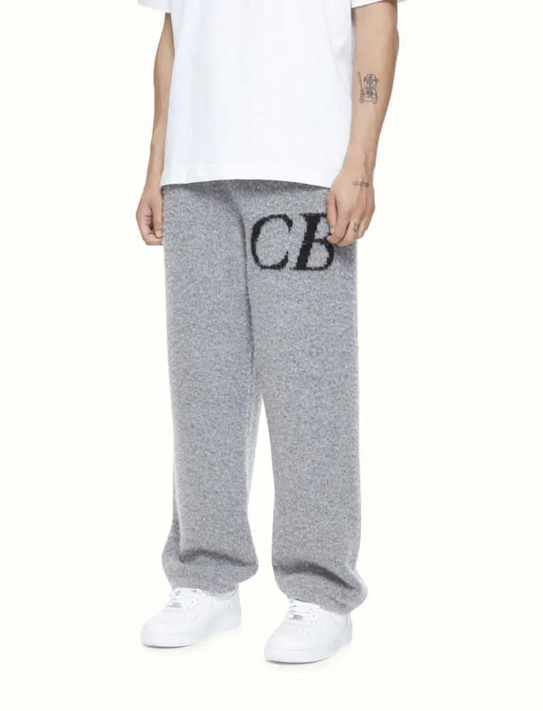 Cole Buxton Knitted Pants CB Woven Knit Trousers Sweatpants Men's Sweat Fleece Warm Women Joggers Overalls Mens Streetwear Sportswear Pant Loose design222s