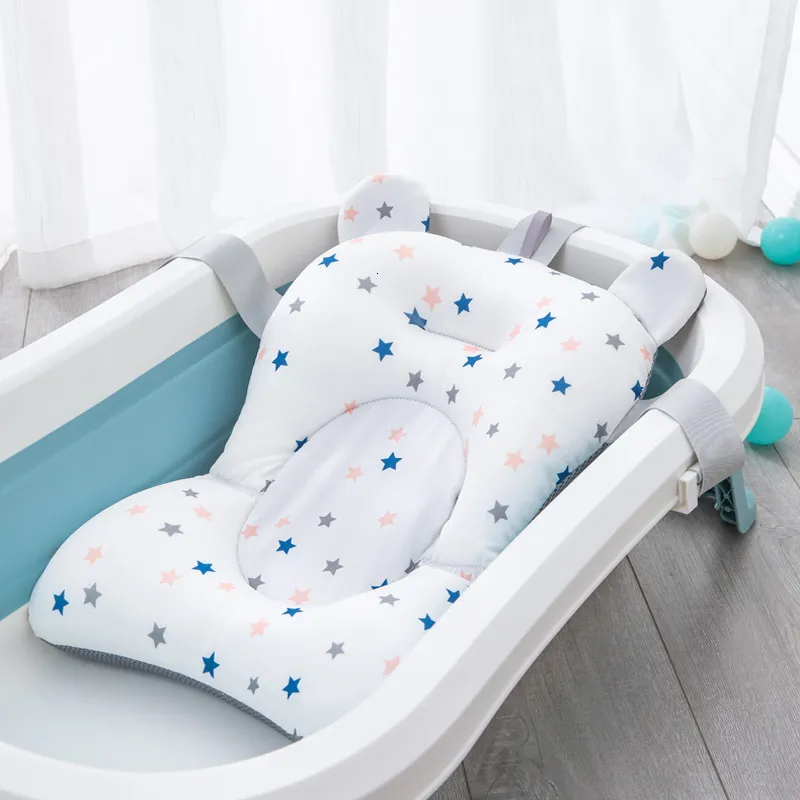 Vasche da bagno Sedili Baby Shower Vasca da bagno Pad Antiscivolo nato Tappetino da bagno Sicurezza Infermieristica Supporto pieghevole Comfort Cuscino per il corpo Cuscino 230601