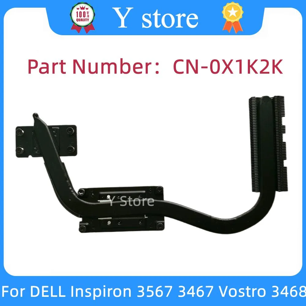 Pads y Store Original für Dell Inspiron 3467 3468 3567 Laptop Heatkola mit Fan X1K2K 0x1k2k CN0x1K2K Schnelles Schiff