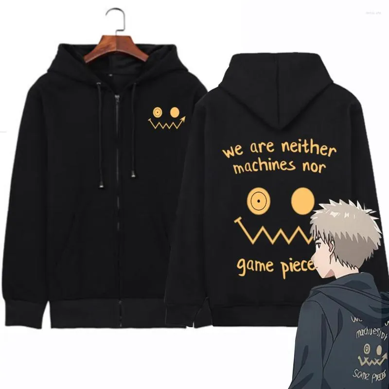 Men's Hoodies Anime Tengoku Daimakyou Cosplay Print Zipper Coat Hoodie Men Women Spring Autumn Sweatshirt