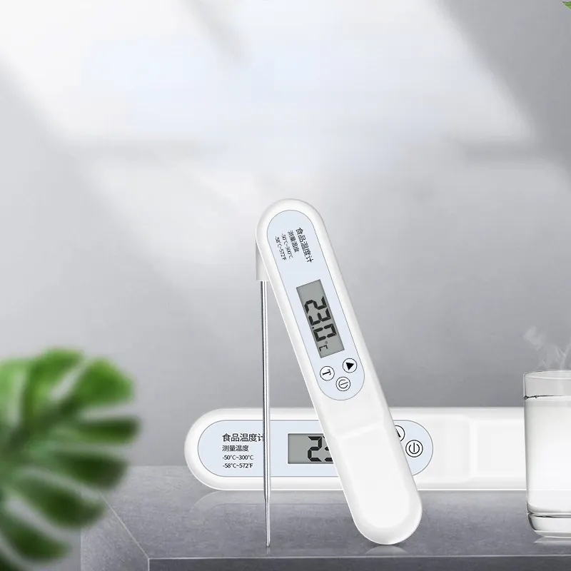 Thermomètres de Cuisine Alimentaire Huile Chaude Cuisson et Biberons Thermomètre à Sonde Pliable