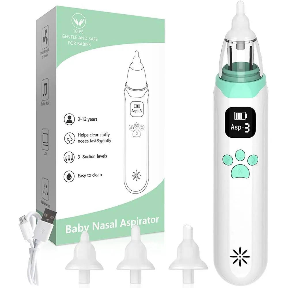 Instrument Nasal Aspirator Nasenreiniger Sticky Nase Snot Elektrisch Reiniger wiederaufladbar Antibackflow hohe Saugsicherheitspflegewerkzeug