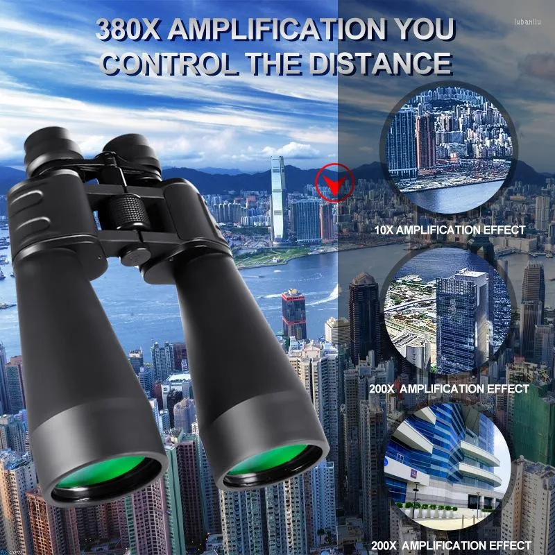 Telescope 10-380X100 High Magnification Long Range Zoom Hunting Binoculars  HD Professional Monocular For Tourism