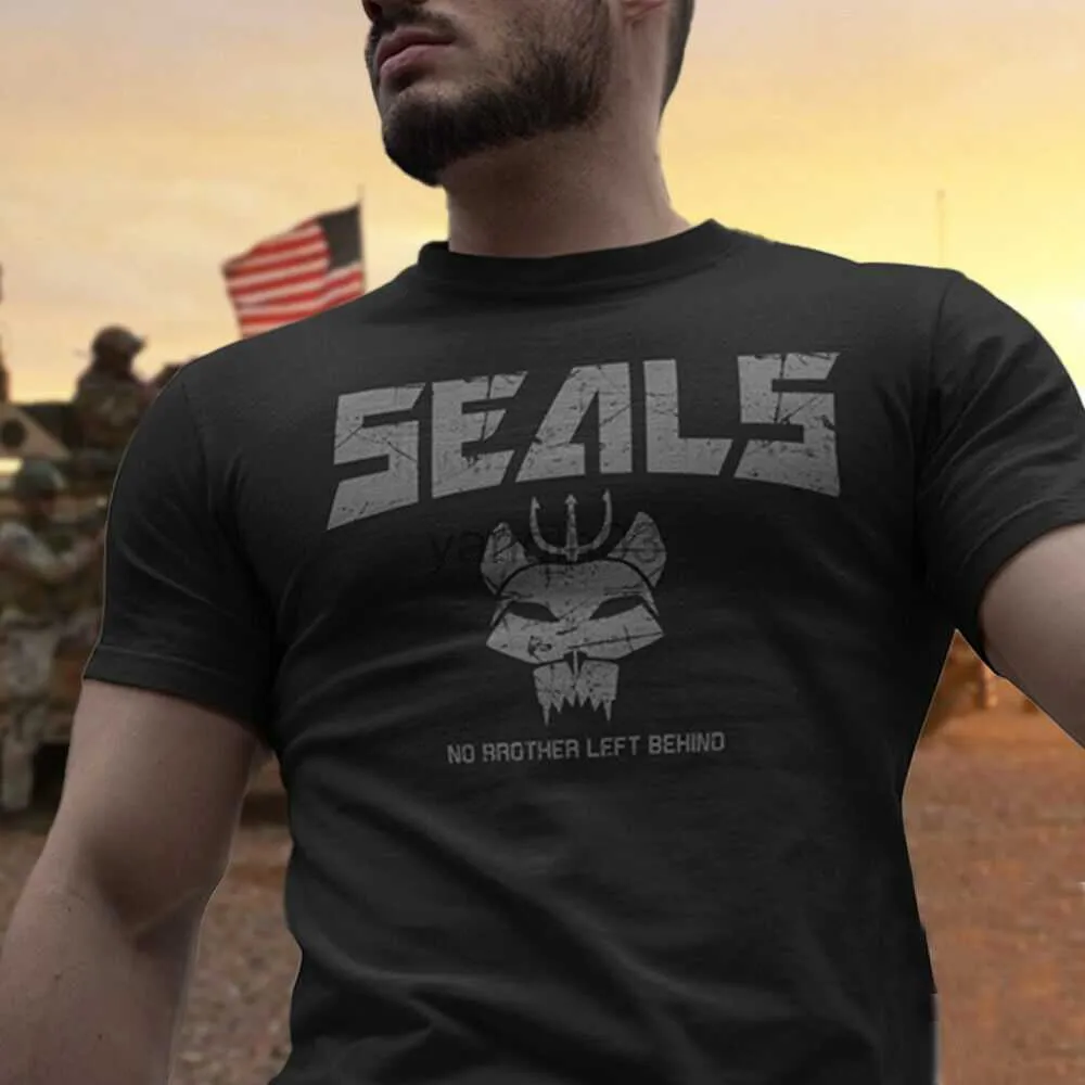Herrst-shirts US Navy Seals Bravo Team Devgru Special Forces Elite Soldiers T-shirt. Summer Cotton Short Sleeve O-Neck Mens T Shirt Ny S-3XL J230602