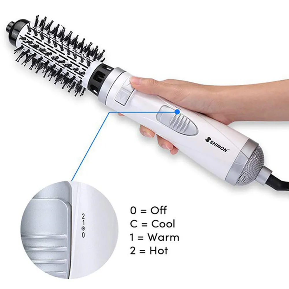 Fers à friser 3 en 1 Rotation automatique Multifonctionnel Styling Air Peigne Big Wave Iron Straight Hair Dryer 230602