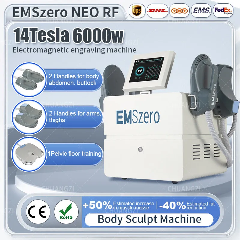 14 Tesla EMSzero Muscle Stimulate RF Equipment Fat Removal EMS Body Slimming Build Sculpt Machine for Salon