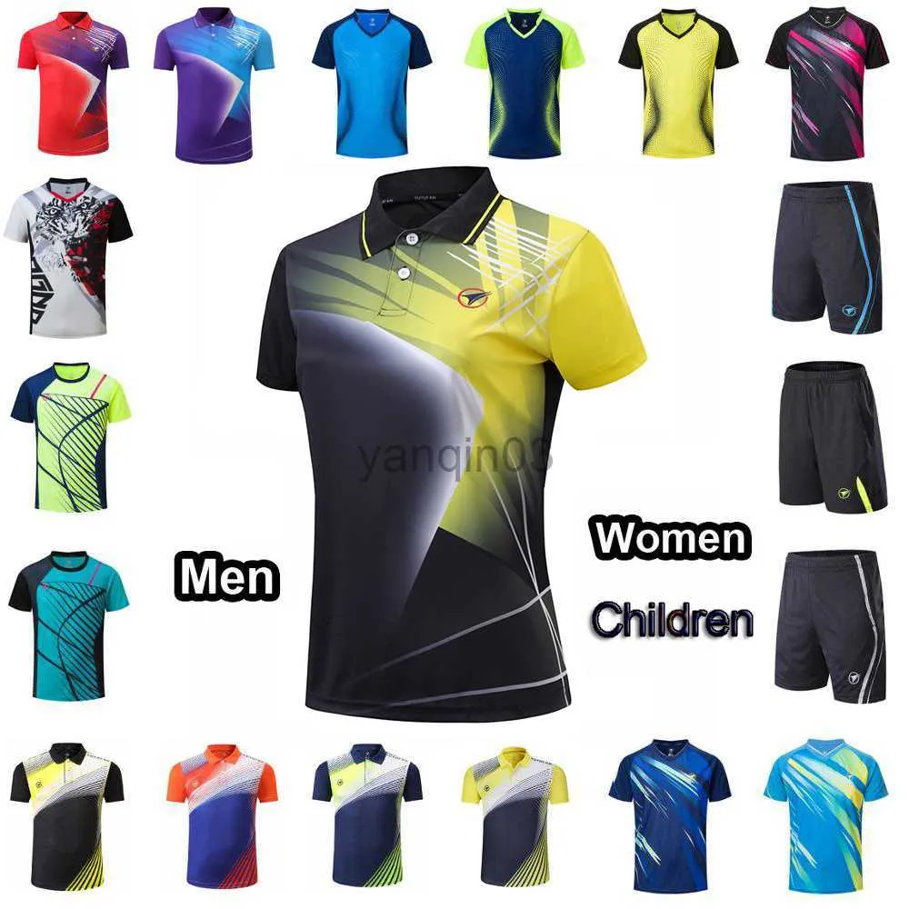 T-shirts pour hommes Hommes Femmes T-shirt de tennis Filles Garçons T-shirts Tennis Sportwear Jeunesse Badminton Kits Shorts Tennis de table Uniforme d'entraînement J230602