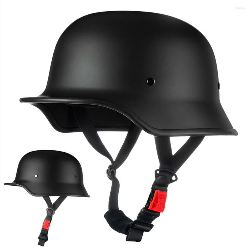 Motorcykelhjälmar Retro Hjälm German Style Casco Moto Men Motorcykel Riding Breattable Half Capacete de Masculino