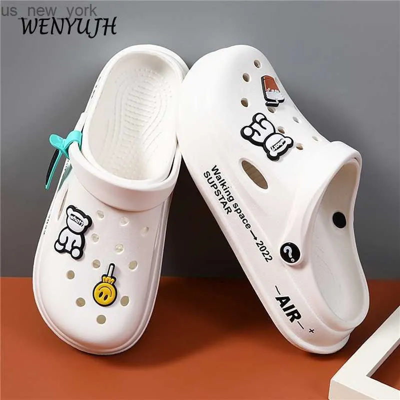 2023 sommer frauen Casual Sandalen Nicht-slip Wasserdichte Hausschuhe Frauen Klassische Pflege Clogs Krankenhaus Frauen Arbeit Medizinische Sandalen L230518