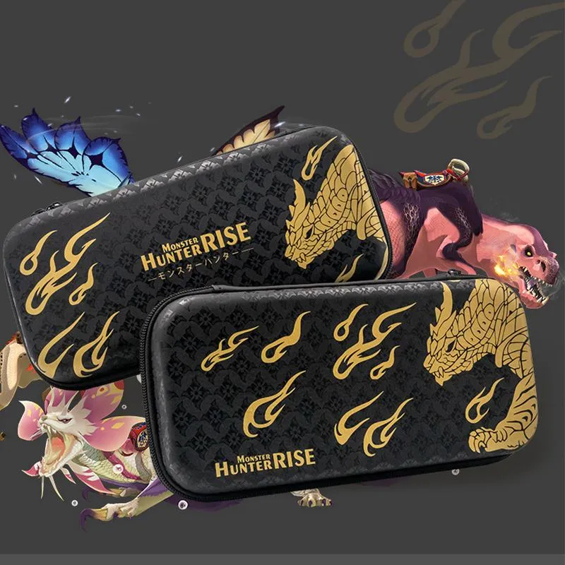 Nintendo Switch Monster Hunter Rise Theme Theme Protective Storage Bag Oled Console Travel Car