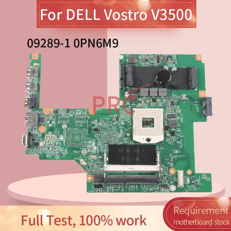 Carte mère CN0PN6M9 0PN6M9 Branche mère pour ordinateur portable pour Dell Vostro V3500 Carnet Board Main 092891 HM57 DDR3