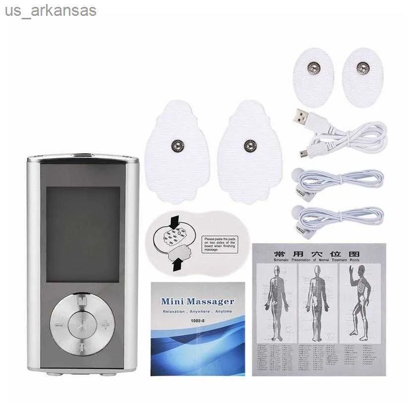 8 Mode TENS UNIT MINI Digital Electronic Pulse Massager Electroterapy Muskel Full kropp Akupunktur Magnetterapi TENS Massage L230523