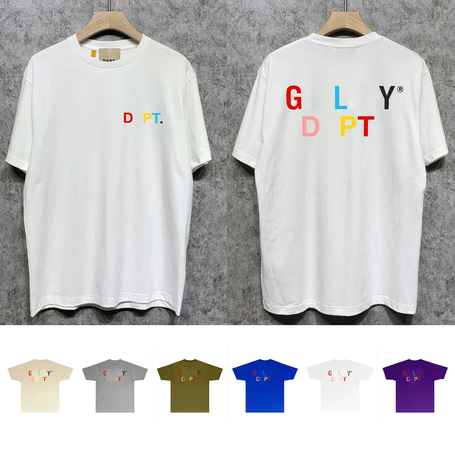 Galleryse Dept Mens T Shirt Mens Womens Designer T Shirt Summer Fashion Tops Luxurys brand Unisex style Tshirt S-XXL