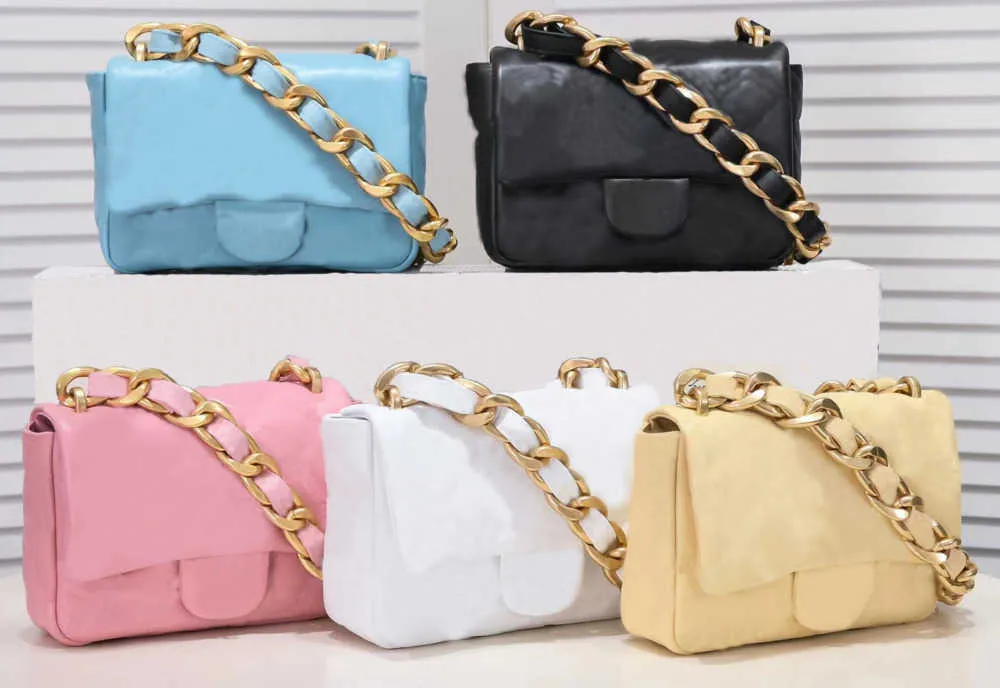 Designer nouveau 23ss sacs à bandoulière marque de mode sac à main populaire en cuir classique femmes sac à bandoulière multicolore chaîne femmes sacs