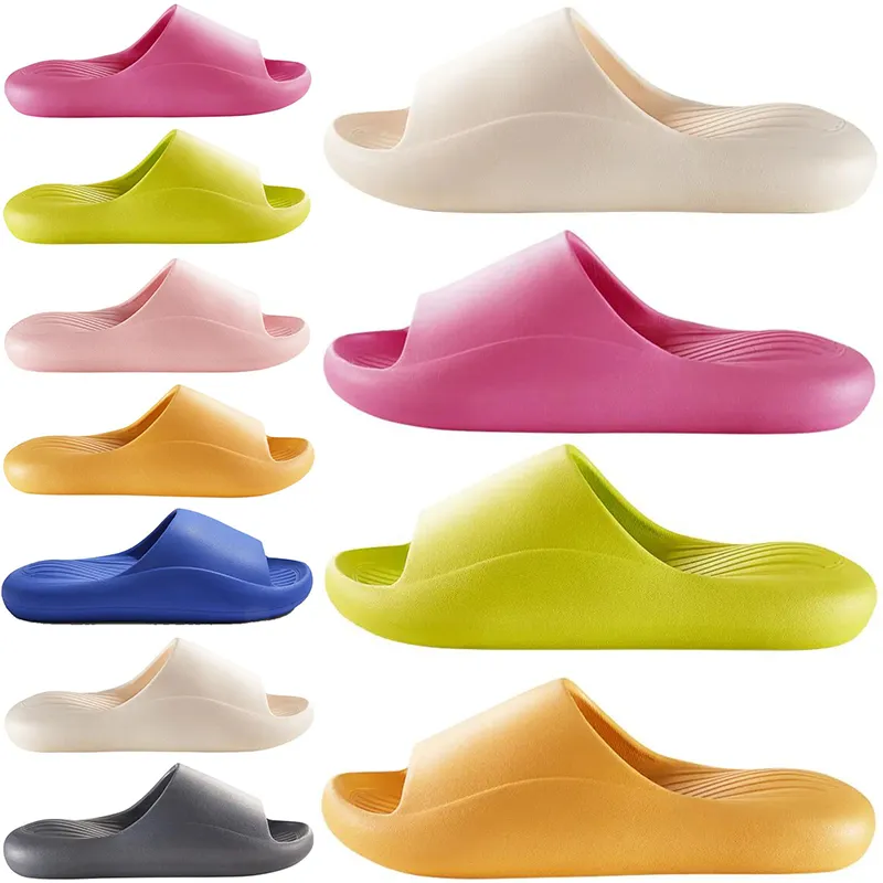 Deslizadores de chinelo de sandália de designer para sandálias masculinas femininas verdes amarelas corrediças pantoufle mulas chinelos masculinos femininos chinelos treinadores chinelos sandálias cor29