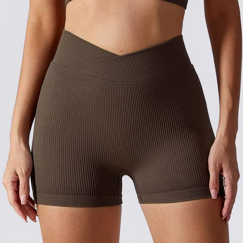 Short Sport Taille Haute Sans Couture