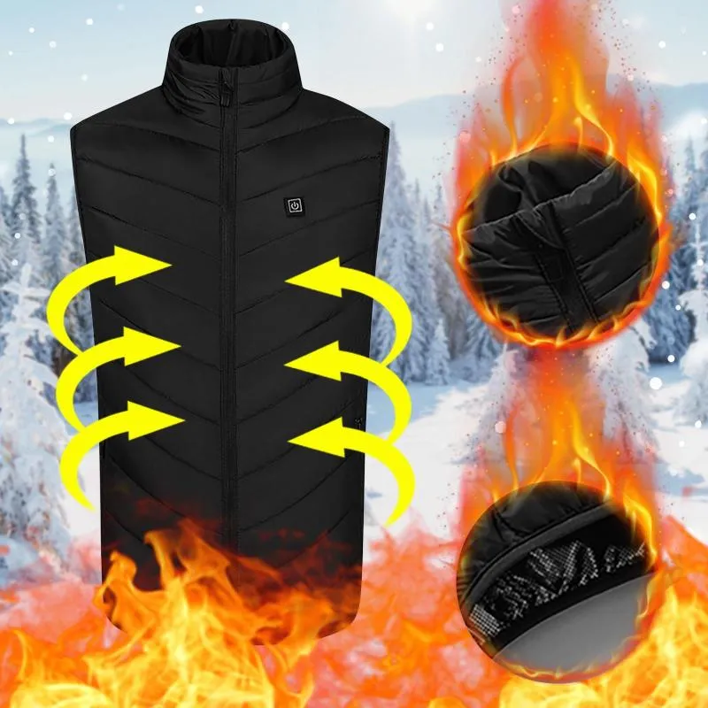 女性のトレンチコート温かい加熱パッド狩猟加熱ベストジャケット冬の温かい男性USBトレッキング電気ボディ