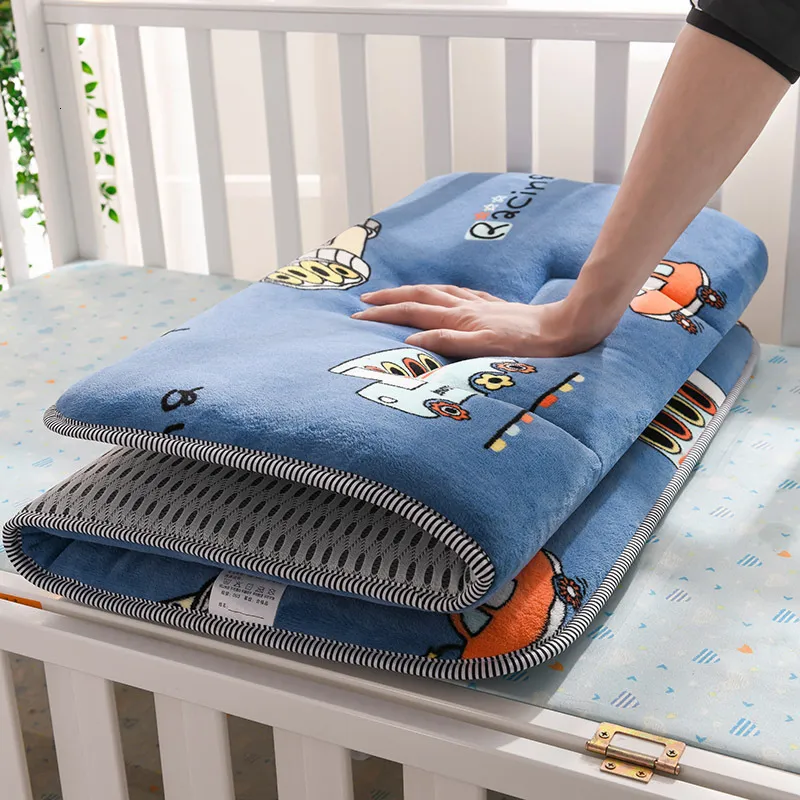 Conjunto de roupa de cama para berço de bebê 120x60 cm grades de cama 120x60 cm colchão de lã respirável para quarto de desenho animado para meninos e meninas 230601