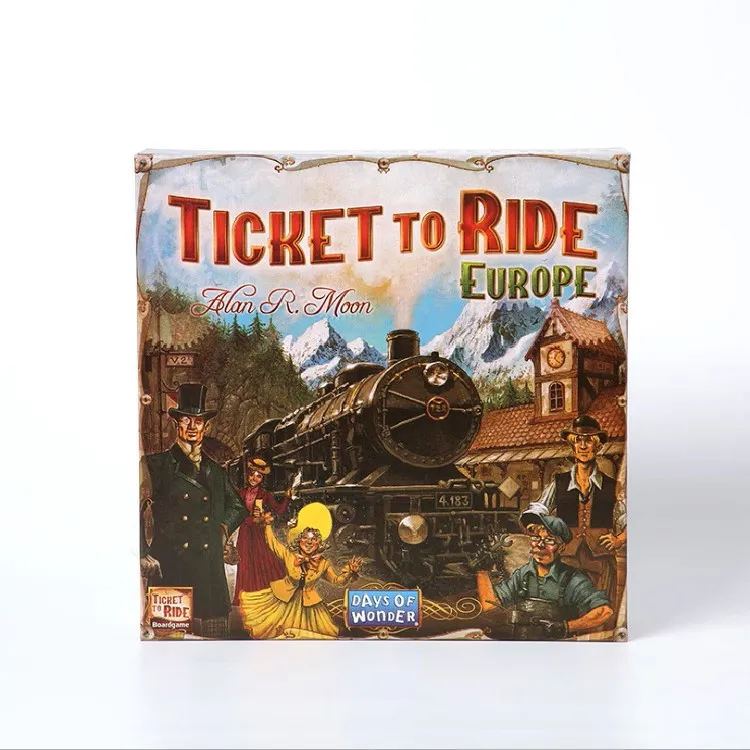 Inglés Ticket to Ride Ticket - Viaje a los Estados Unidos - Versión europea Extensión 1912 Juego de mesa Ajedrez y cartas