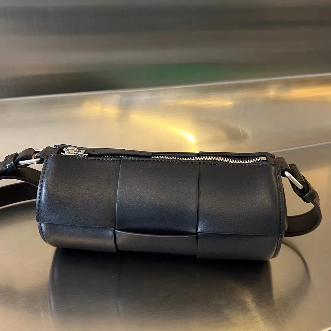 741561 neue Unisex-Umhängetasche, italienische Designer-Zylindertasche, Rindsleder für Männer und Frauen, die Kapazität ist sehr voll, maßgeschneiderte High-End-Qualität