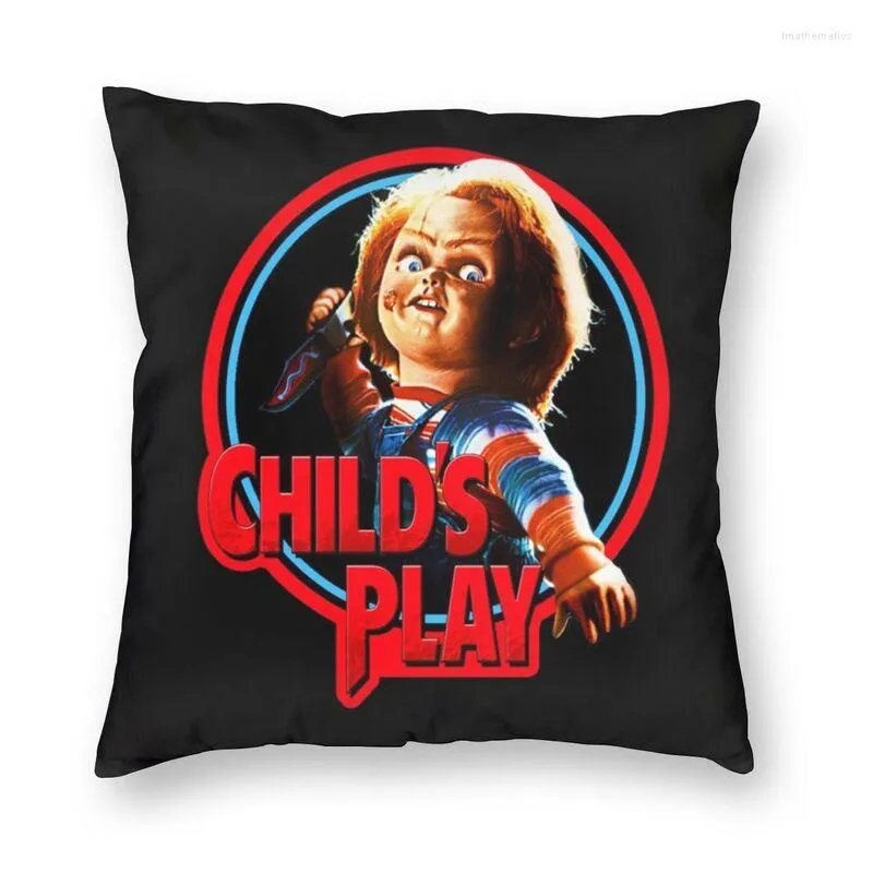 Kussen Kinderspel Chucky Case Home Decor Horror Movie S Gooi Voor Woonkamer Dubbelzijdig afdrukken