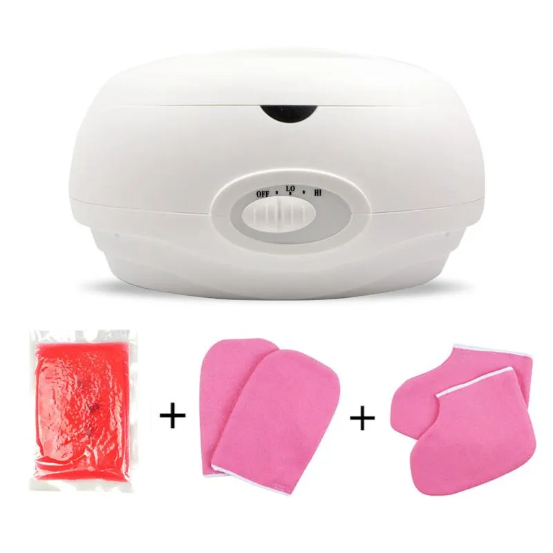 Calentador de cera de parafina para depilación, baño terapéutico portátil, olla caliente, calentador Flexible con guantes, salón de belleza, Spa, cuidado corporal, equipo de uso en el hogar