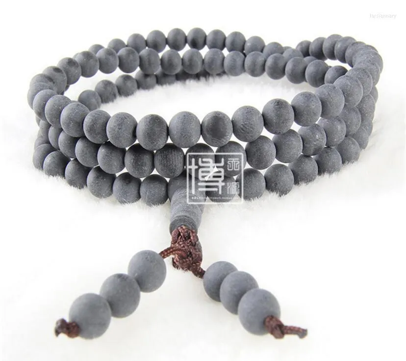 Strand unisex modlitwa drewniane koraliki tybetańskie buddyjskie mala Buddha Bransoletka Różańca Różańca