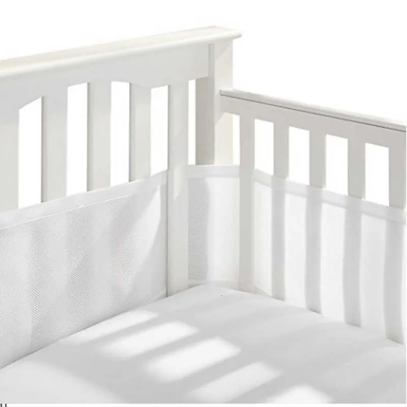 Bed Rails 2PcsSet Summer Babys Breathable Baby Crib Bumper Safety Crash born Bedding Sets Anti Fall Down Bumpers 230601