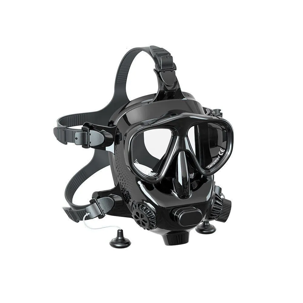 أقنعة الغوص قناع الوجه الكامل Snorkel تحت الماء يتنفس الغطس Scuba Scuba Tank 230601